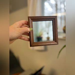 Vintage wooden mirror